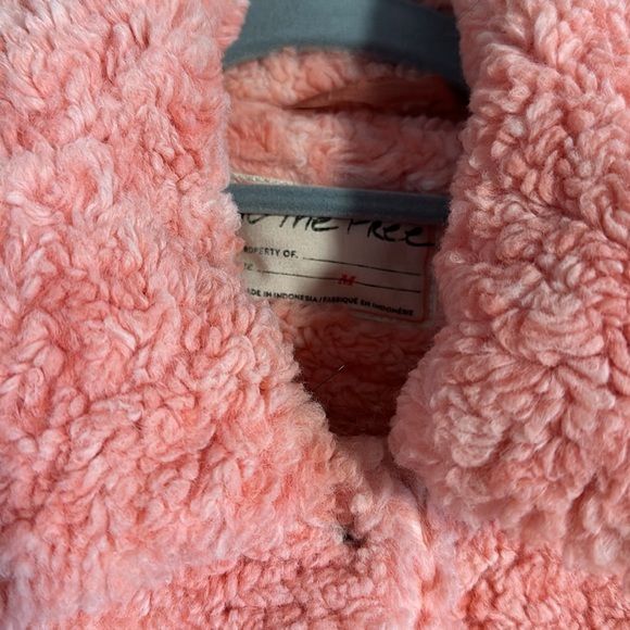 Free People Fur Jacket in Melon - Picture 3 of 4